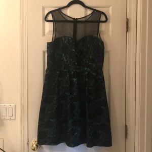 Green & Black Lace Cocktail Dress from Nordstrom